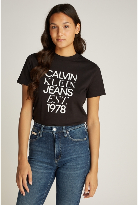 Calvin Klein mixed logo regular t