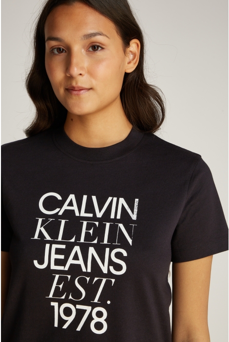 Calvin Klein mixed logo regular t