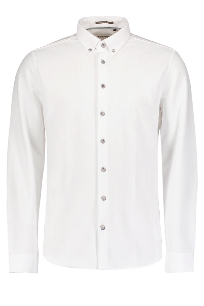 TIJDLOOS BASIC PIQUE SHIRT N4186 010 WHITE