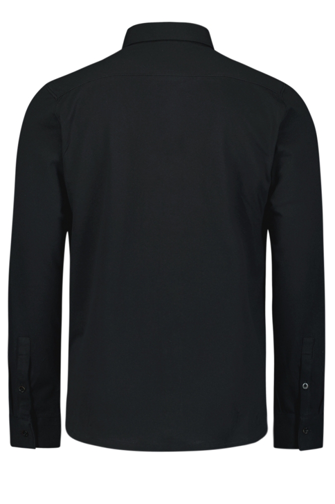 TIJDLOZE BASIC PIQUE SHIRT N4186 020 BLACK