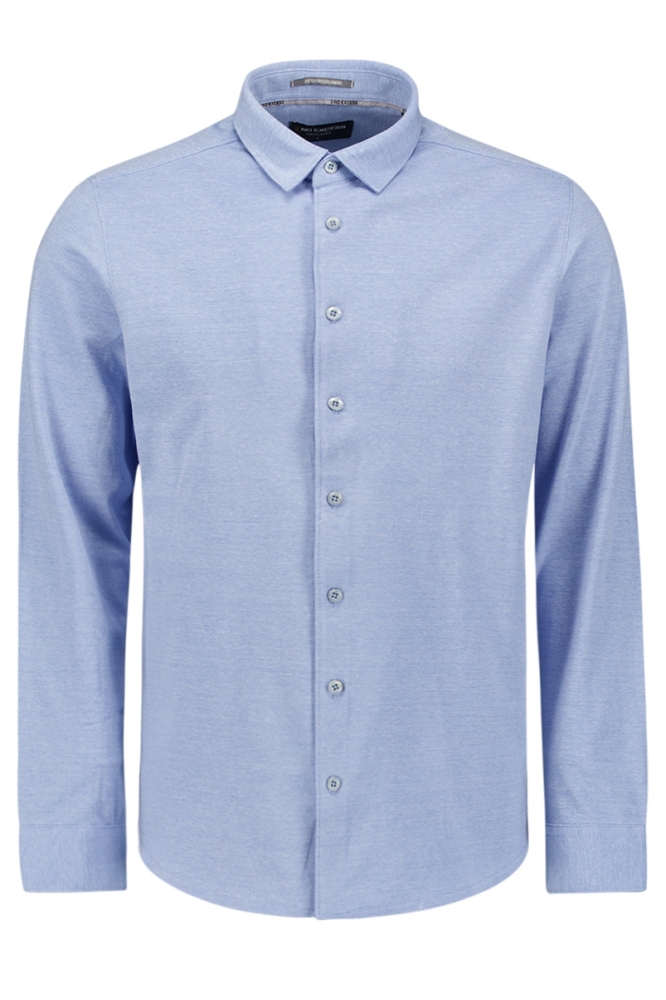 TIJDLOZE BASIC PIQUE SHIRT N4186 166 OFFICE BLUE