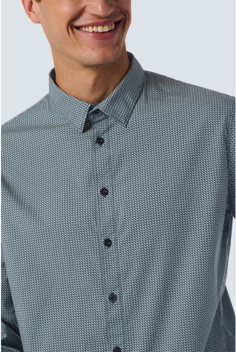 NO-EXCESS shirt stretch allover printed