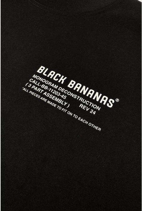 Black Bananas deconstruction t shirt