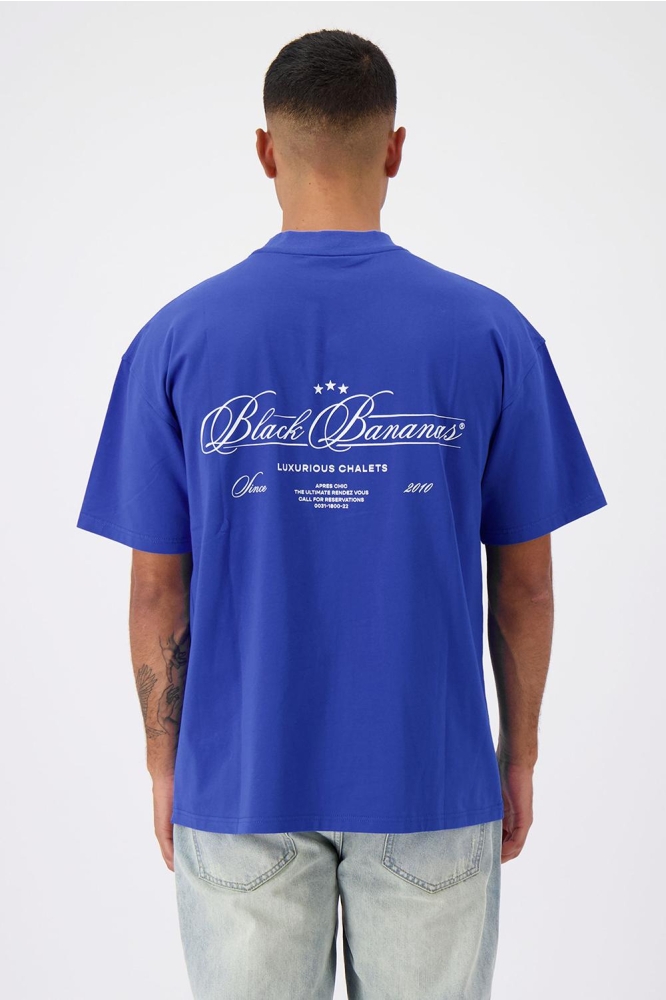 CALLIGRAPHY T SHIRT 1 224 3 01 COBALT BLUE