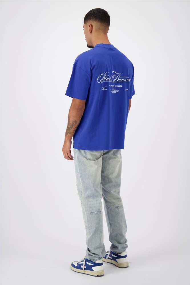 CALLIGRAPHY T SHIRT 1 224 3 01 COBALT BLUE