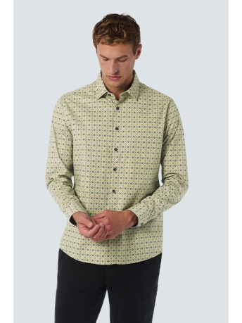 NO-EXCESS Overhemd ALLOVER PRINTED SHIRT 25450732 049 SMOKE