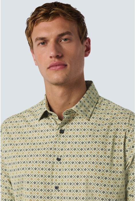 NO-EXCESS shirt stretch allover printed