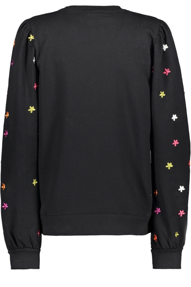 SWEATER MET BLOEMEN 42553 21 Black/Multi