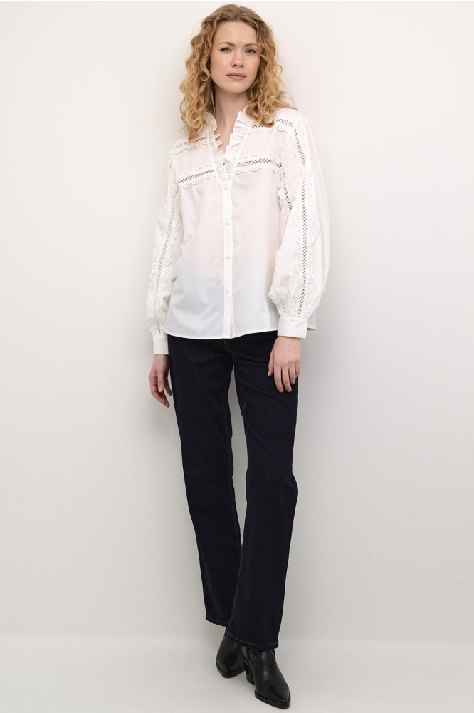 CUILO IRIS LACE SHIRT 50110951 500013 Spring Gardenia