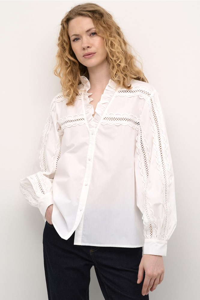 CUILO IRIS LACE SHIRT 50110951 500013 Spring Gardenia