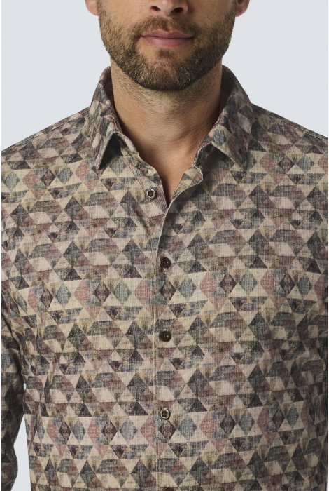 NO-EXCESS shirt allover printed corduroy