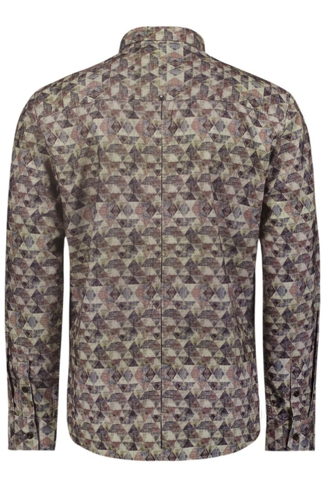 NO-EXCESS shirt allover printed corduroy