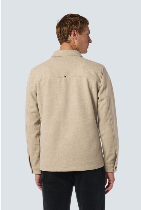 NO-EXCESS overshirt button closure melange