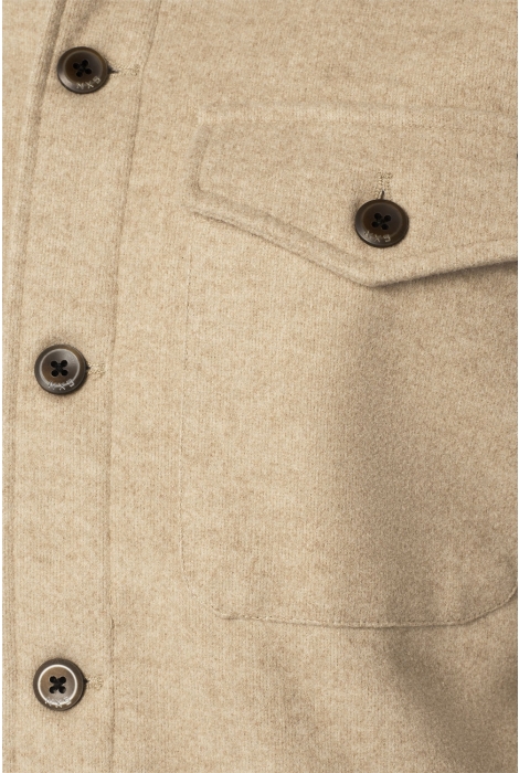 NO-EXCESS overshirt button closure melange