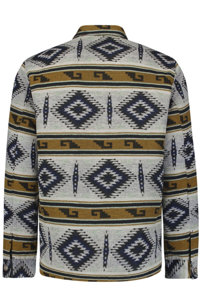 AZTEC PATTERN OVERSHIRT 25510909 122 CEMENT