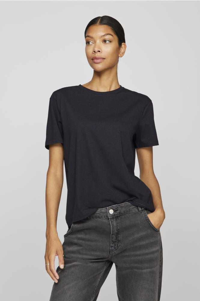 VINORA S/S T-SHIRT - NOOS 14103448 BLACK BEAUTY