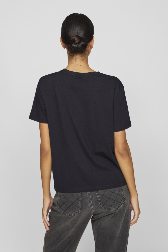 VINORA S/S T-SHIRT - NOOS 14103448 BLACK BEAUTY