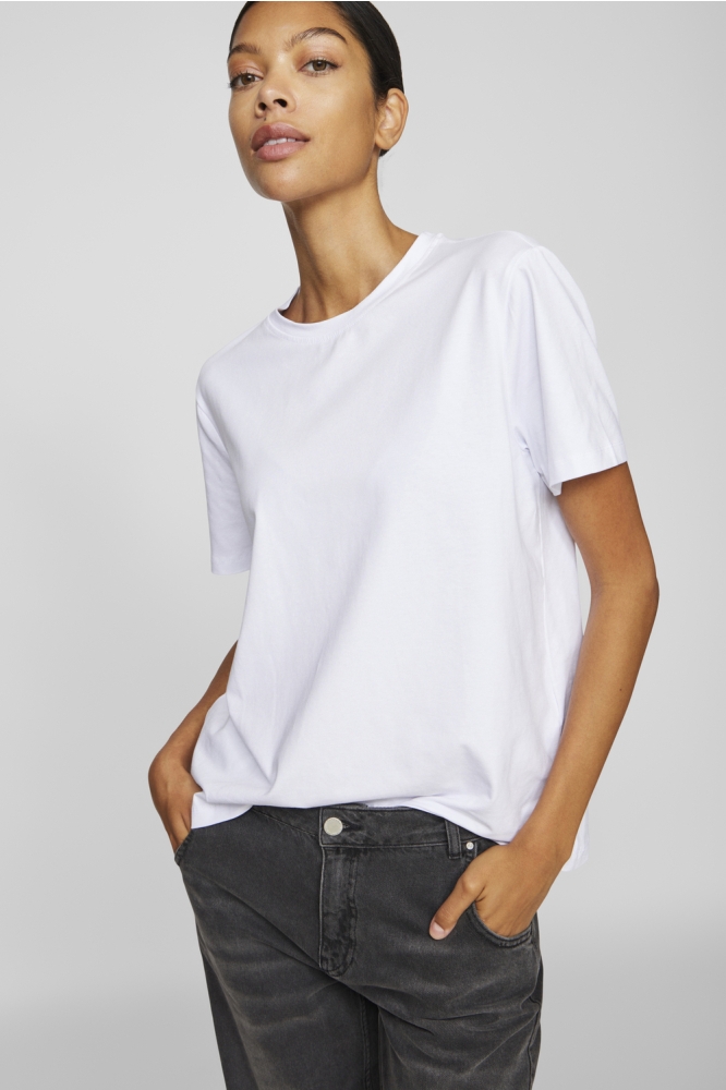 VINORA S/S T-SHIRT - NOOS 14103448 BRIGHT WHITE