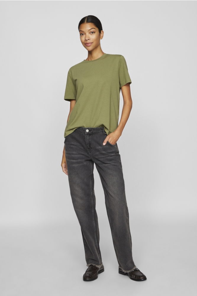 VINORA S/S T-SHIRT - NOOS 14103448 OIL GREEN