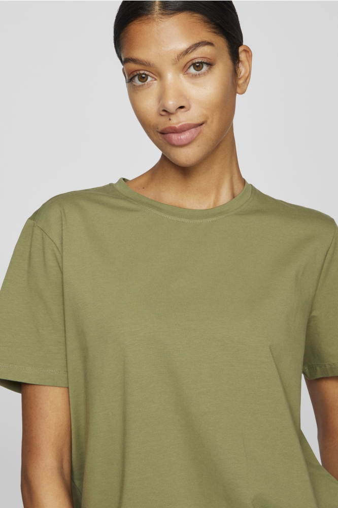 VINORA S/S T-SHIRT - NOOS 14103448 OIL GREEN