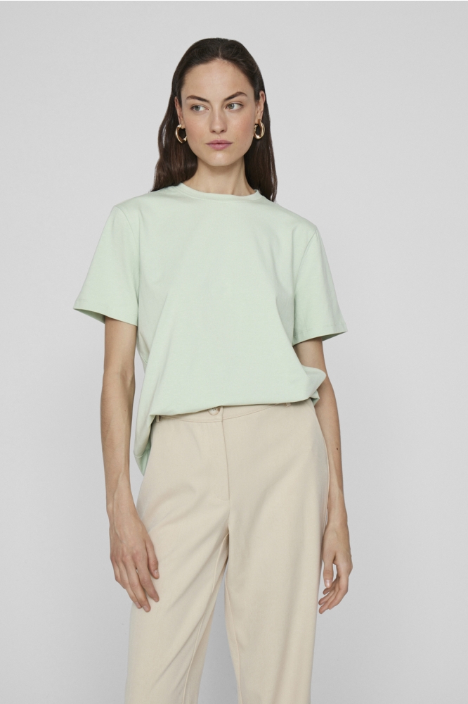 VINORA S/S T-SHIRT - NOOS 14103448 SLIT GREEN