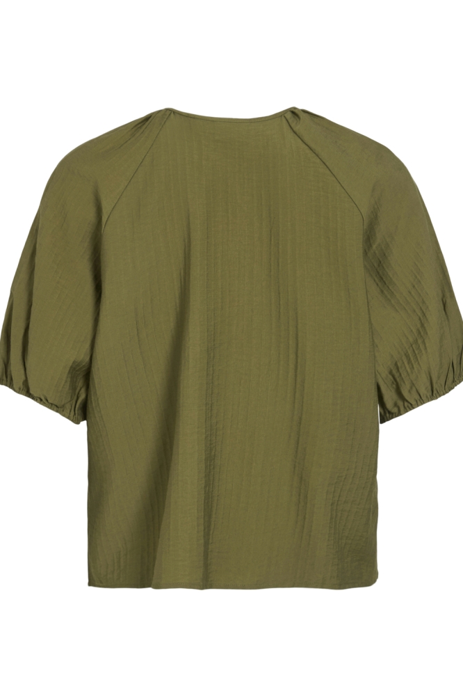 VICLO 2/4 V-NECK TOP - NOOS 14102609 CAPULET OLIVE