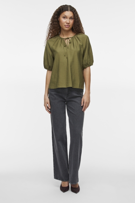 Vila viclo 2/4 v-neck top - noos