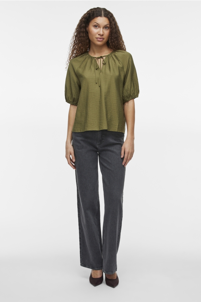 VICLO 2/4 V-NECK TOP - NOOS 14102609 CAPULET OLIVE