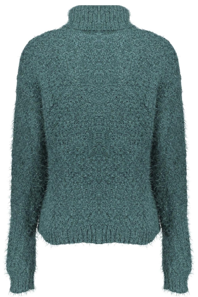 KABELGEBREIDE PULLOVER 44805 10 000611 OCEAN GREEN