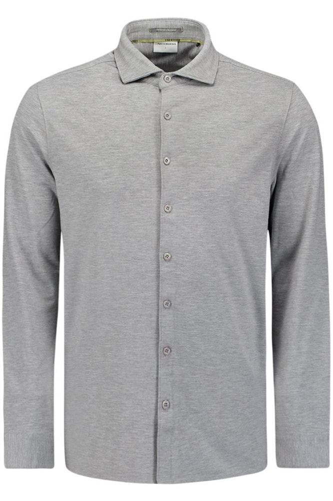 JERSEY STRETCH MELANGE SHIRT 26411180 102 GREY MELANGE