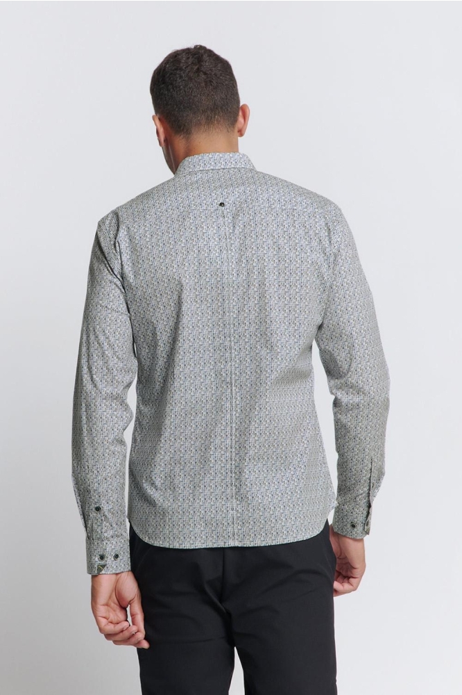 PRINTED STRETCH SHIRT 26451133 011 OFFWHITE