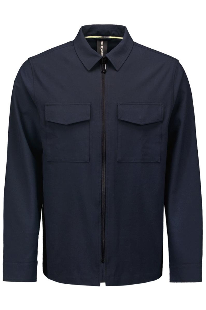 FULL ZIPP STRETCH OVERSHIRT 26511101 098 BLUEBERRY