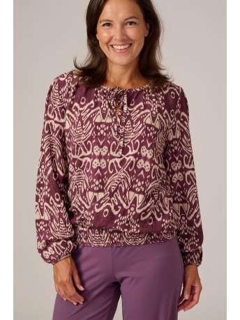 FOS Amsterdam Blouse VICKEY ZEGEL 6764 630 MAUVE