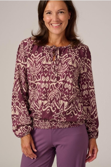 FOS Amsterdam Blouse VICKEY ZEGEL 6764 630 MAUVE