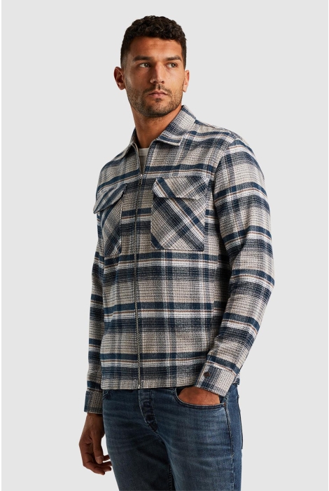 Cast Iron long sleeve shirt mouline check br