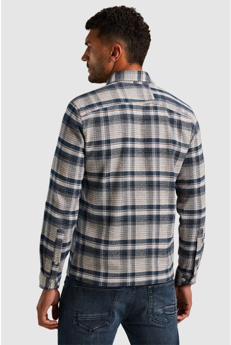 Cast Iron long sleeve shirt mouline check br