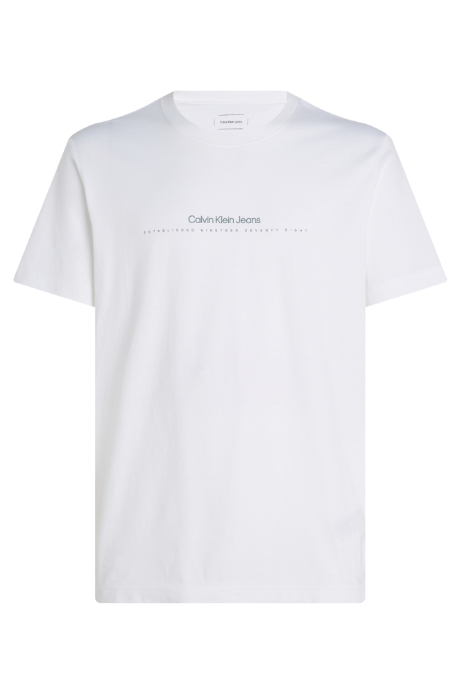 MINIMAL LOGO TEE J30J327075 BRIGHT WHITE