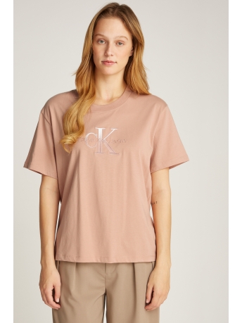 Calvin Klein T-shirt EMBROIDED MONOLOGO J20J224798 TGW TUSCANY