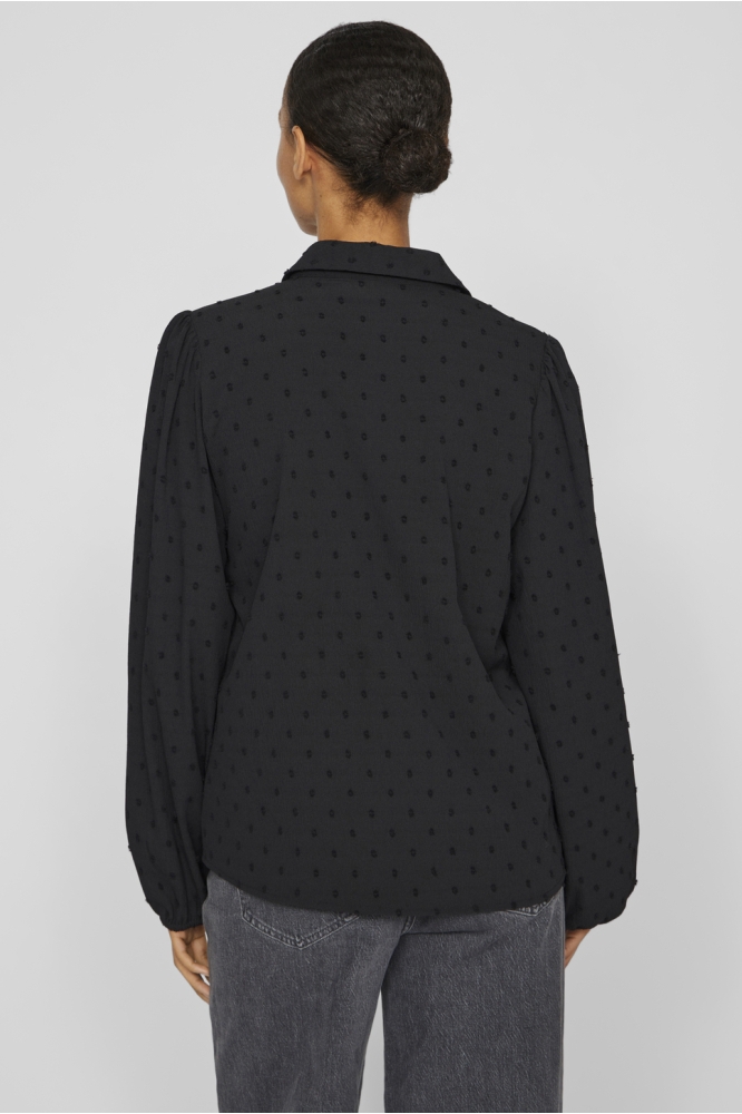 VIBRIETTA L/S SHIRT/R 14102572 BLACK BEAUTY