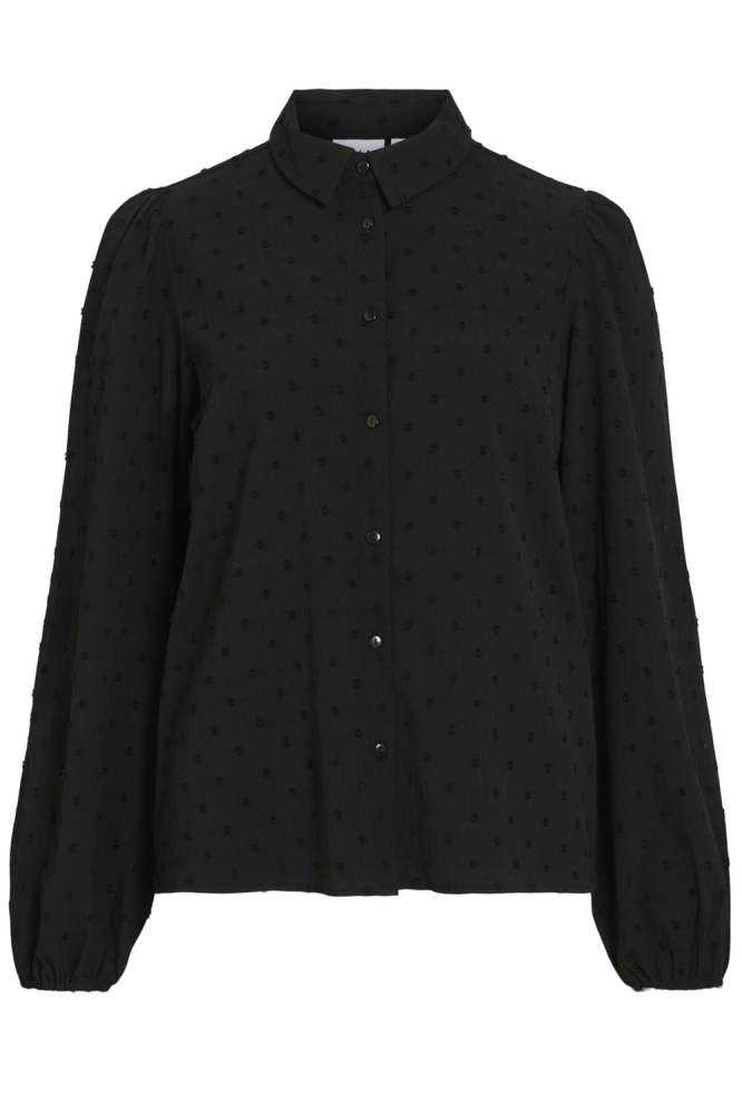 VIBRIETTA L/S SHIRT/R 14102572 BLACK BEAUTY