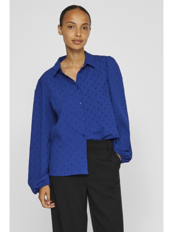 Vila Blouse VIBRIETTA L/S SHIRT/R 14102572 MAZERINE BLUE