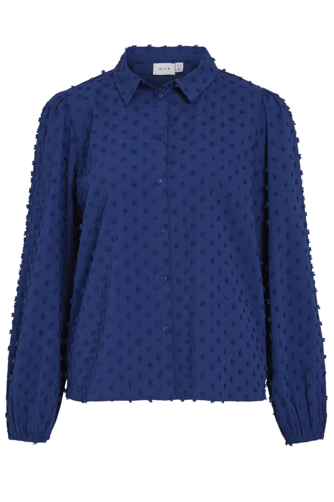 VIBRIETTA L/S SHIRT/R 14102572 MAZERINE BLUE