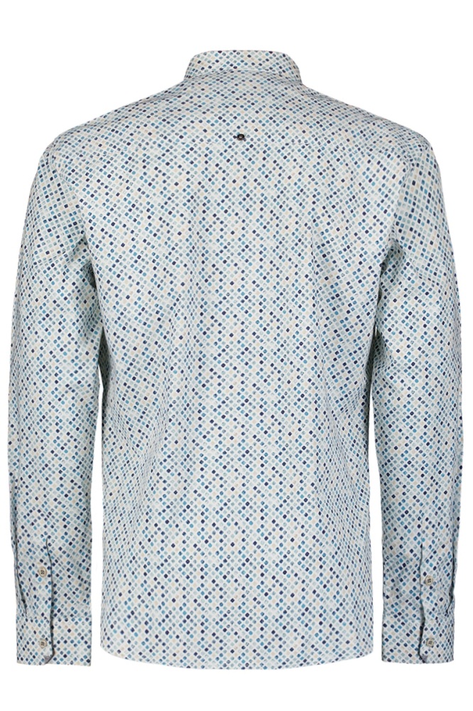 PRINTED STRETCH SHIRT 27430108 SEABLUE