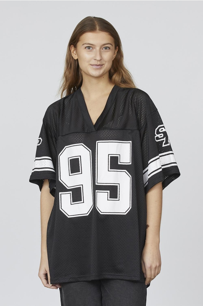 SPORTS TEE 18363 BLACK/WHITE