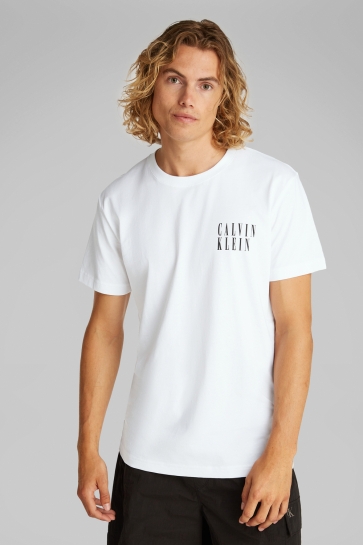 Calvin Klein T-shirt OMBRE TEXT BOX TEE J30J327478 BRIGHT WHITE YAF