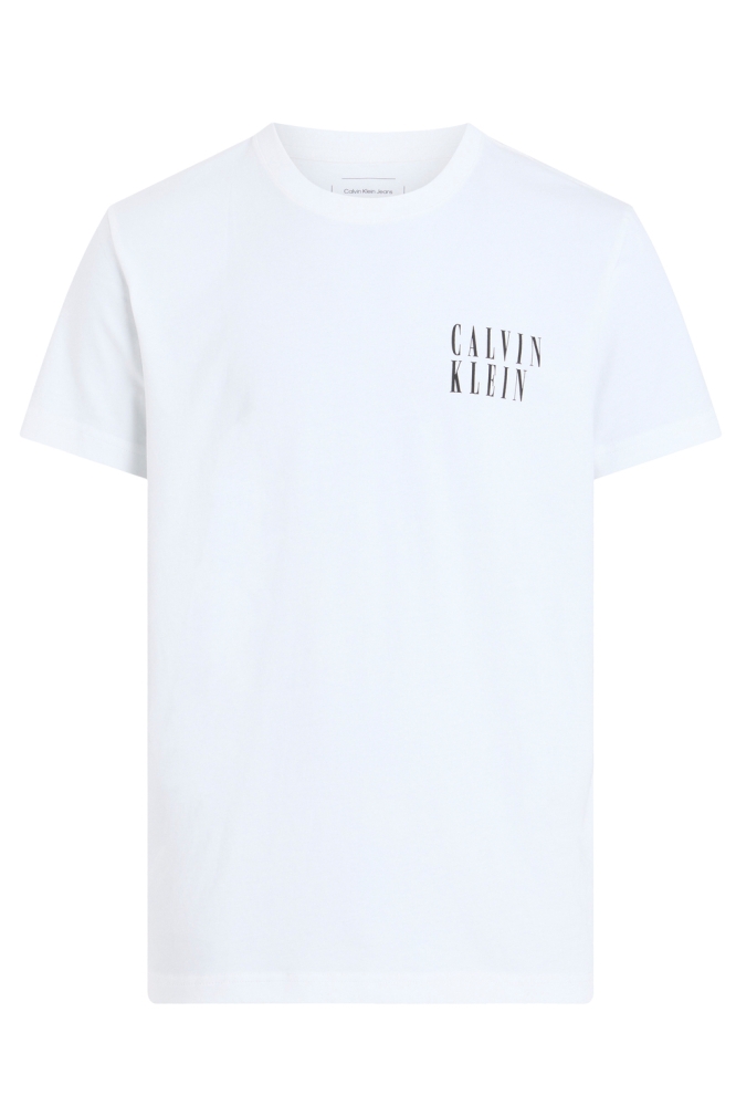 OMBRE TEXT BOX TEE J30J327478 BRIGHT WHITE YAF