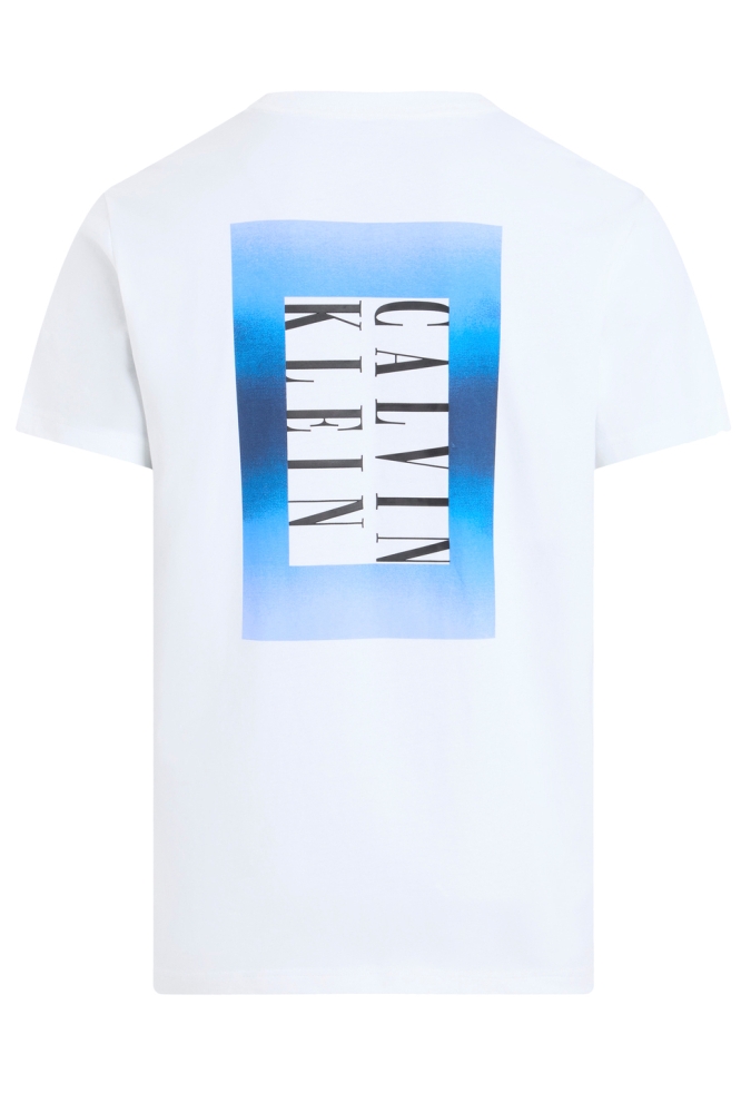 OMBRE TEXT BOX TEE J30J327478 BRIGHT WHITE YAF