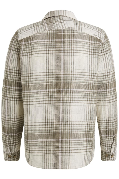 Cast Iron long sleeve shirt check weave yd