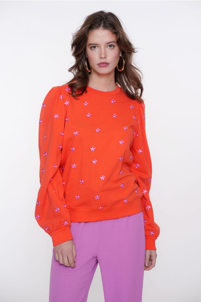 TRUI MET BLOEMENPRINT 52081 21 CORAL/PINK