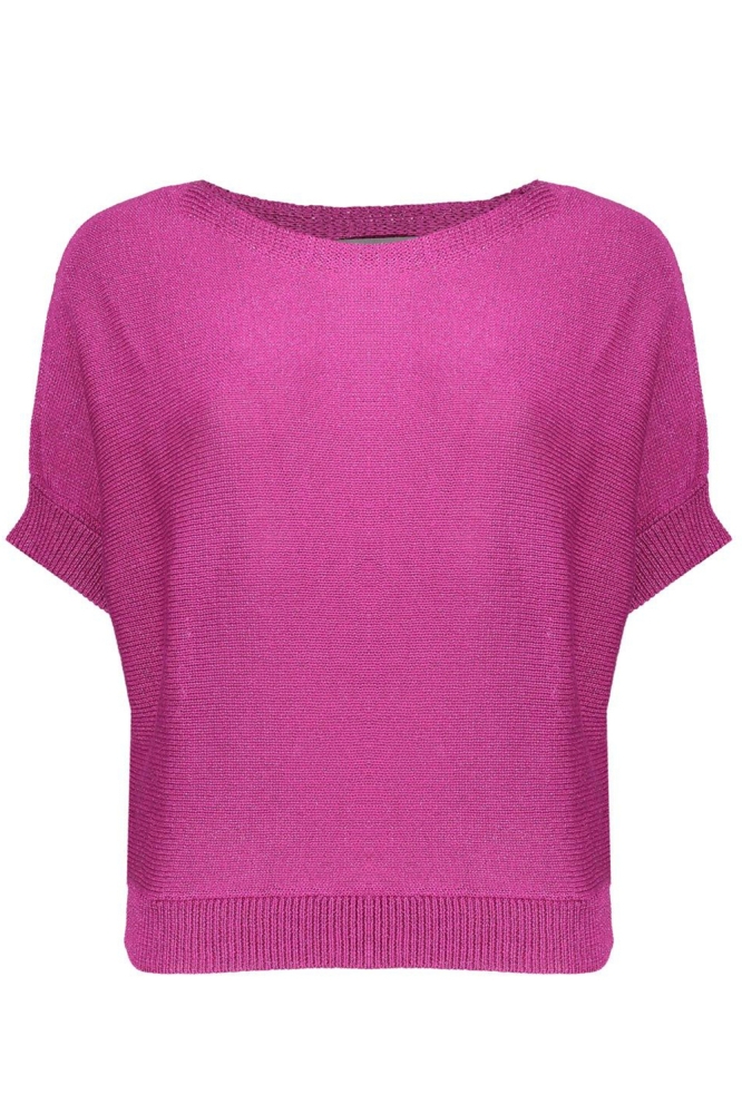 GLITTERTOP MET AFHANGENDE MOUWEN 54009 10 FUCHSIA